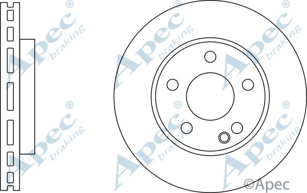 APEC BRAKING stabdžių diskas DSK3156